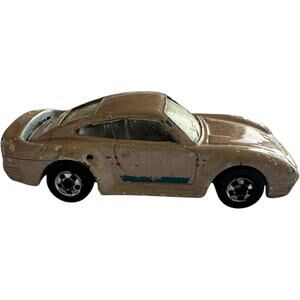 1987 Hot Wheels Sports Car Vintage Model, Collectible, Worn Paint